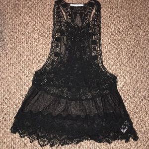 Black Lacey tank
